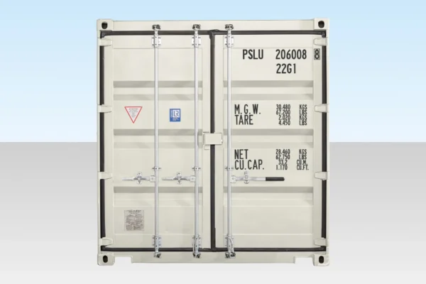 20FT Shipping Container White (RAL 9003) - Image 4