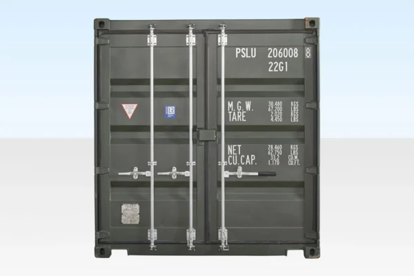 20FT Shipping Container Dark Green (RAL 6007) - Image 4