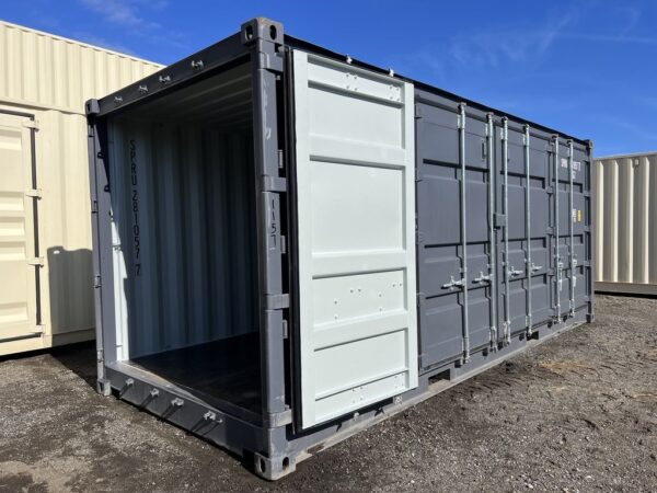20ft Shipping Container Standard Height One Trip Open Side - Image 3