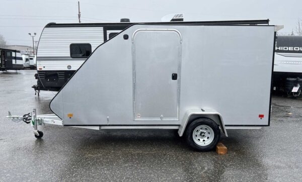2024 Mission Trailers 60×12 Aluminum Single Place Crossover w/Galvanized Package, Rear Canopy