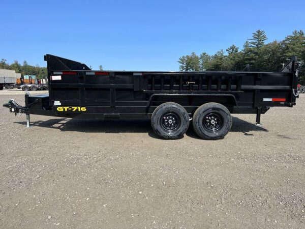 2024 Griffin Trailers 7×16 14K Telescopic Dump Trailer w/Ramps & Spare Tire Mount - Image 7