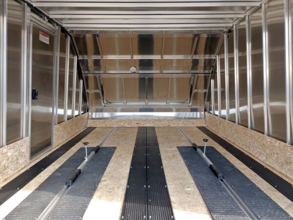 Mission Trailers 101×12 Aluminum 2-Place Crossover w/Mats & Guides, Rear Canopy - Image 5
