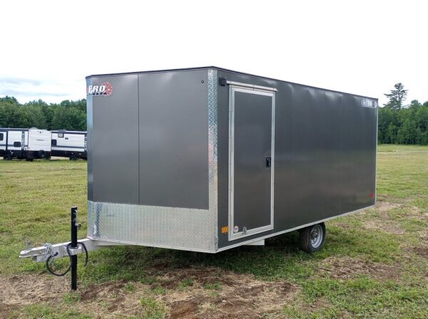 2022 Sno Pro Trailers 101×12 Aluminum Hybrid 2.0 w/Tapered Ramp, Mats & Guides - Image 10