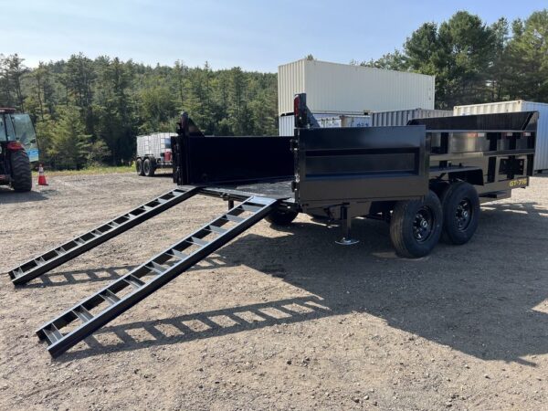 2024 Griffin Trailers 7×16 14K Telescopic Dump Trailer w/Ramps & Spare Tire Mount - Image 5