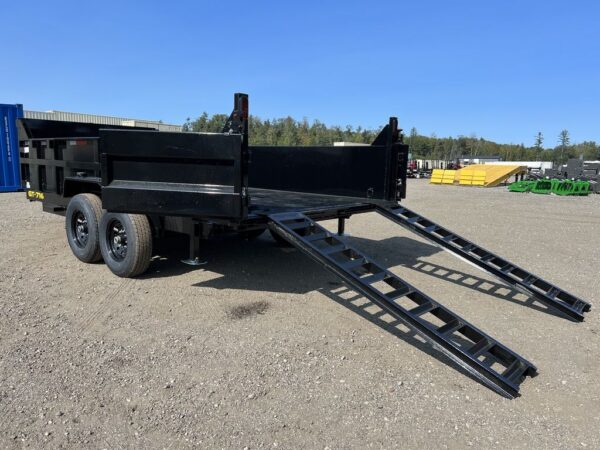 2024 Griffin Trailers 7×16 14K Telescopic Dump Trailer w/Ramps & Spare Tire Mount - Image 13