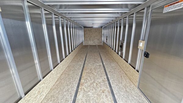 2024 E-Z Hauler 7×24 Aluminum 4-Place Drive In/Out w/Tapered Ramps, Rear Canopy - Image 19