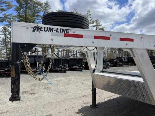 2024 Alum Line Trailers 8.5×24 13K Aluminum Gooseneck w/Flip-Over Ramps - Image 16