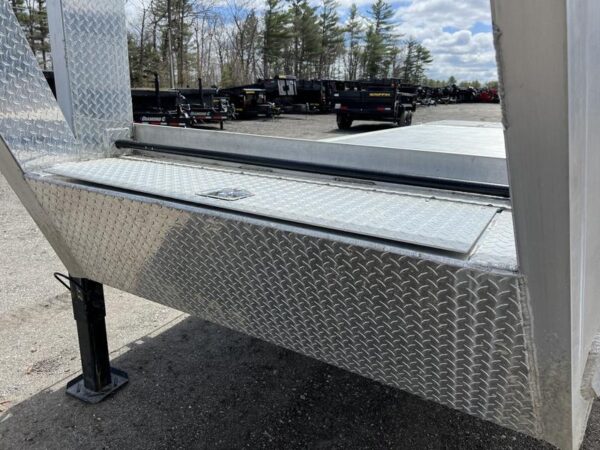 2024 Alum Line Trailers 8.5×24 13K Aluminum Gooseneck w/Flip-Over Ramps - Image 4