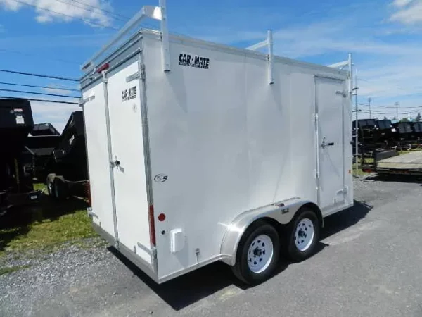 Car Mate 7 x 12 V-Nose Enclosed Trailer