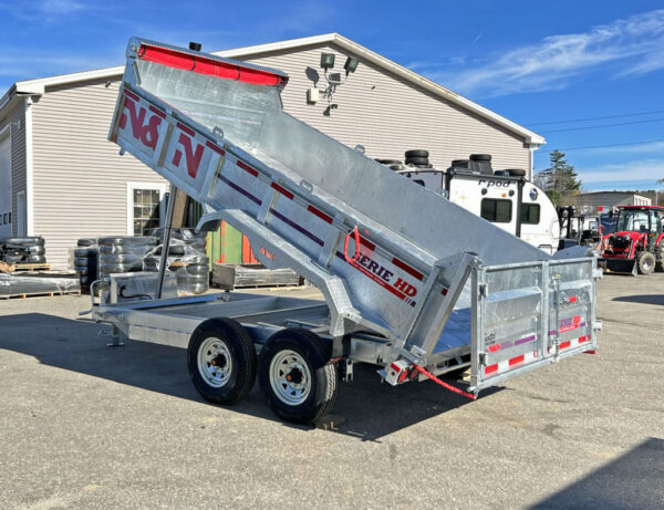 2024 N&N Trailers 7×14 14K Galvanized Hydraulic Dump w/Ramps, 2-Way Spreader Gate, Tarp Kit - Image 22
