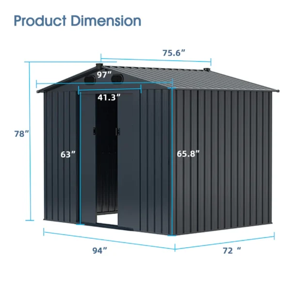 Metal Storage Shed For Sale - Image 10