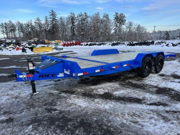 2024 Rice Trailers 7×20 14K Partial Tilt Deck Equipment w/Spare Mount - Image 11